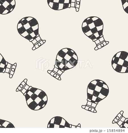 Doodle Hot Air Balloon seamless pattern background Doodle Hot Air Balloon seamless pattern background 15854894