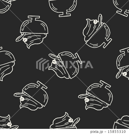 Doodle Icecream seamless pattern background 15855310