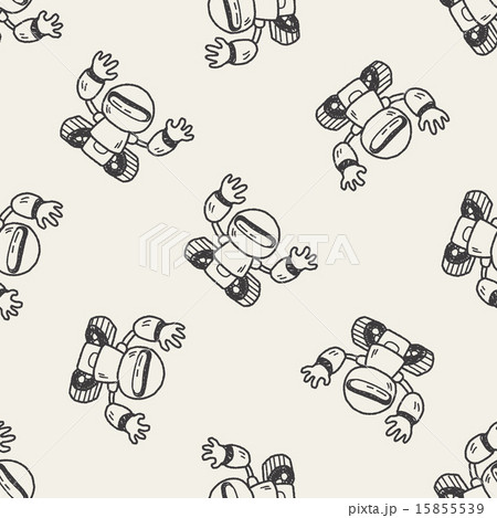 Doodle Robot seamless pattern background Doodle Robot seamless pattern background 15855539