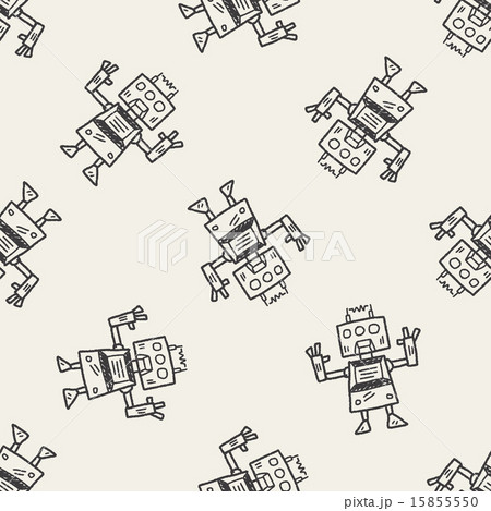 Doodle Robot seamless pattern background Doodle Robot seamless pattern background 15855550