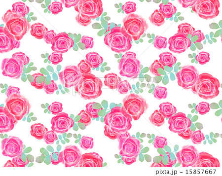 薔薇 バラ 花 花模様 柄 花柄 ブーケ 植物 イラスト 赤色 マルサラ ラベンダー かわいい のイラスト素材 15857667 Pixta