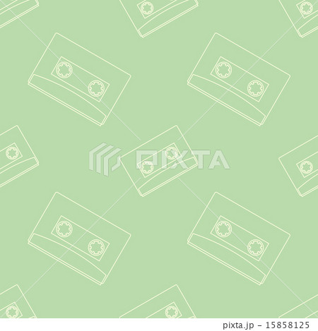 Retro audio casettes seamless pattern Retro audio casettes seamless pattern 15858125