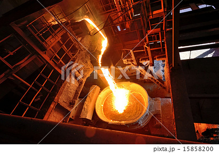 Liquid metal from blast furnace Liquid metal from blast furnace 15858200