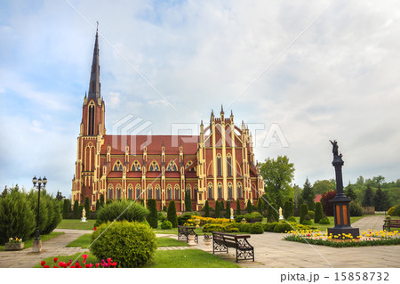 Catholic Church in Gervyaty, Belarus. 15858732