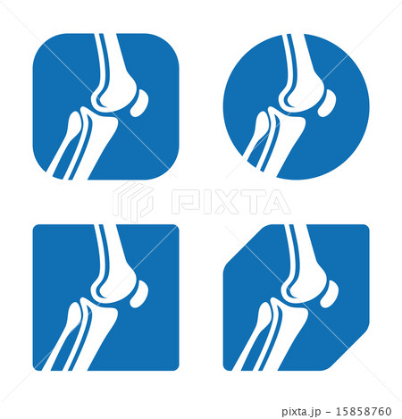 human knee joint icons 15858760