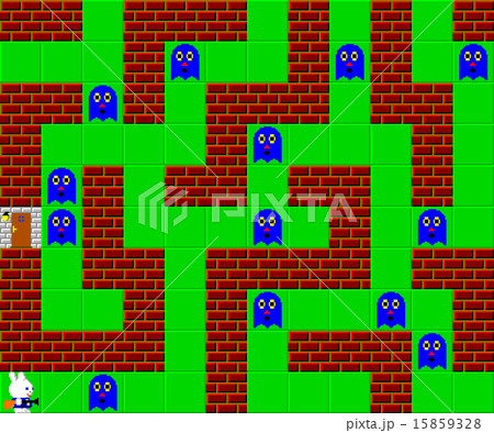 Monsters, retro style game pixelated graphics Monsters, retro style game pixelated graphics 15859328
