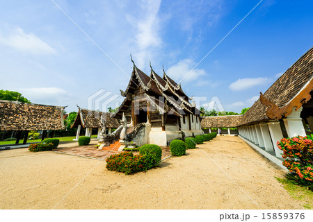 Wat Ton Kain, Old wooden temple in Chiang Mai  15859376