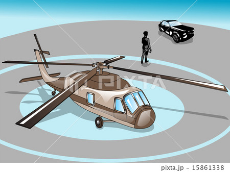 business man and helicopter business man and helicopter 15861338