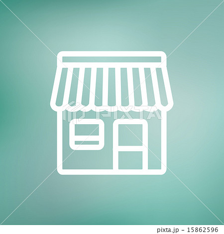 Store stall thin line icon Store stall thin line icon 15862596