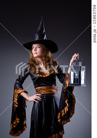 Witch in scary halloween concept Witch in scary halloween concept 15863708