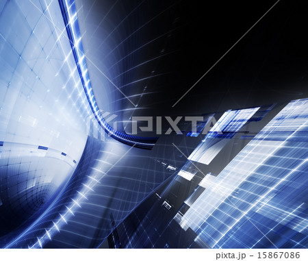 Abstract blue and black background Abstract blue and black background 15867086