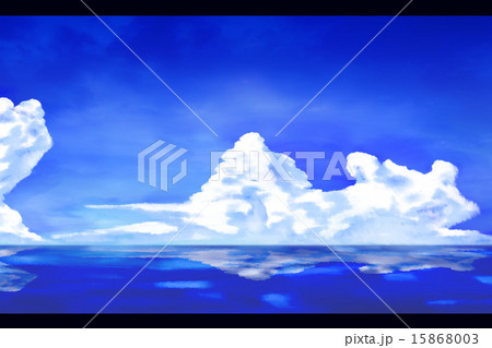 黒枠入り空と雲 15868003