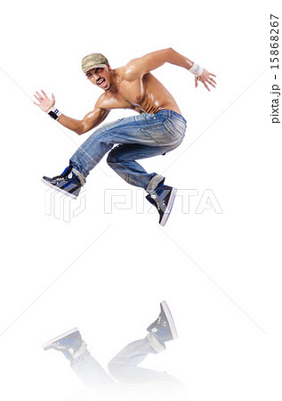 Dancer dancing dances isolated on white Dancer dancing dances isolated on white 15868267