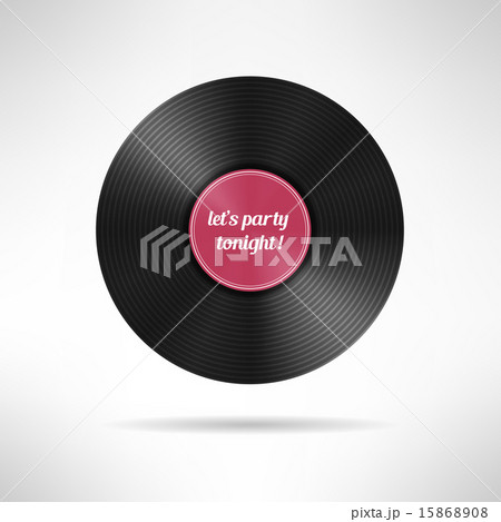 Realistic vinyl disc record. Vintage music 15868908