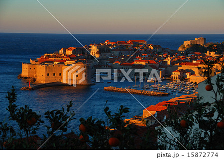 クロアチア　ドブロブニク　旧市街　初日の出１ 15872774