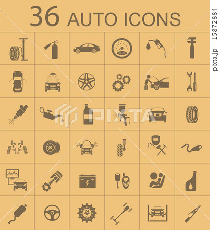 Set of car service icons Set of car service icons 15872884