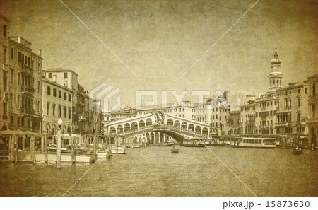 Vintage image of Grand Canal, Venice Vintage image of Grand Canal, Venice 15873630