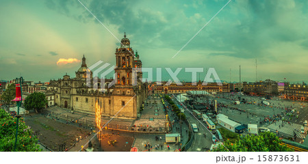Zocalo square and Metropolitan cathedral of Mexico Zocalo square and Metropolitan cathedral of Mexico 15873631