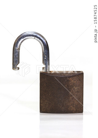 locked padlock over white background locked padlock over white background 15874525