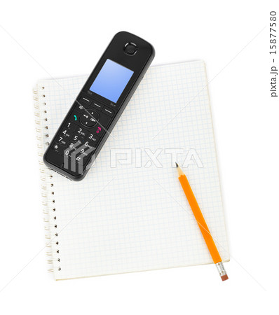 Phone and notepad 15877580