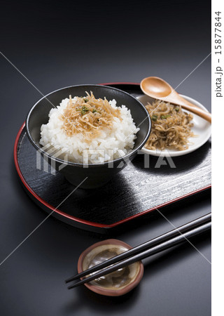 ちりめん山椒の佃煮とご飯 15877844
