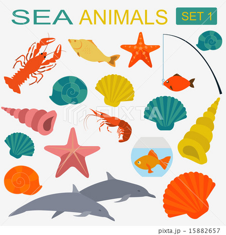 Sea animals icon Sea animals icon 15882657