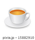 Cup with tea on white, vector 15882910