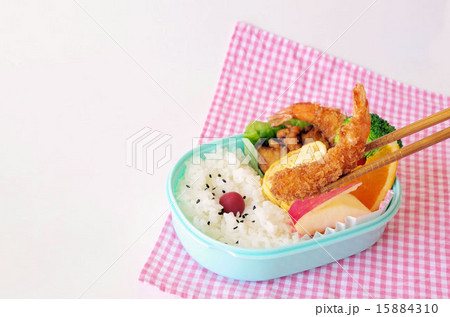 日の丸弁当(エビフライ箸上げ) 15884310