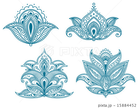 Abstract persian floral embellishments Abstract persian floral embellishments 15884452