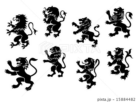 Royal heraldic black lions Royal heraldic black lions 15884482