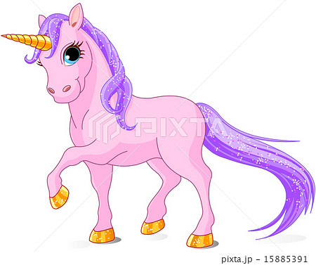 Purple Unicornのイラスト素材