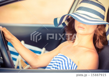 Woman on vacation Woman on vacation 15887915