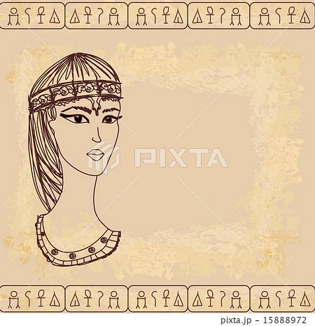 old paper with Egyptian queen cleopatra old paper with Egyptian queen cleopatra 15888972