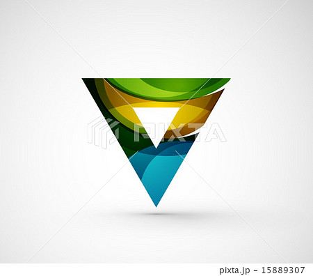 Abstract geometric company logo triangle, arrow Abstract geometric company logo triangle, arrow 15889307