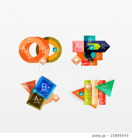 Collection of modern business infographic templates Collection of modern business infographic templates 15889343