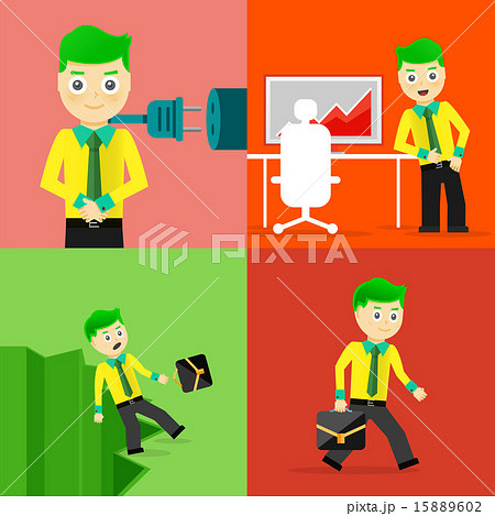 Set of businessman pose character concepts 15889602