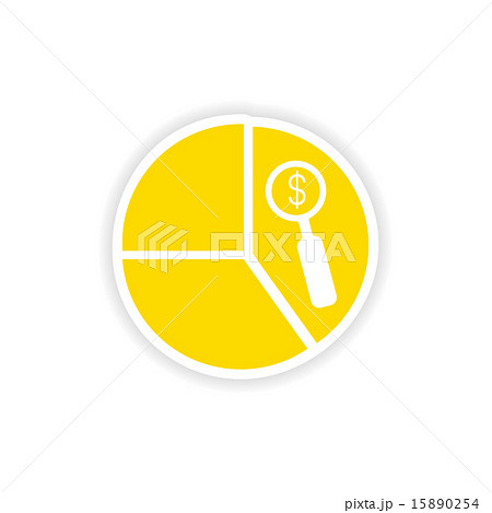 icon sticker realistic design on paper chart 15890254