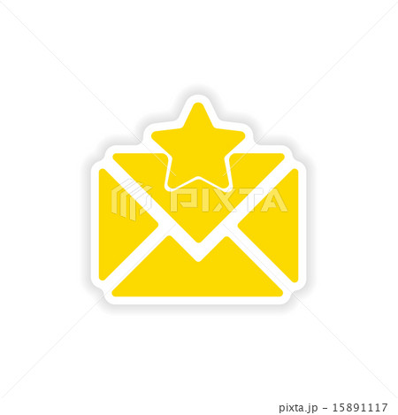 icon sticker realistic design on paper email icon sticker realistic design on paper email 15891117
