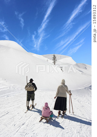 Family in the snow 15893312