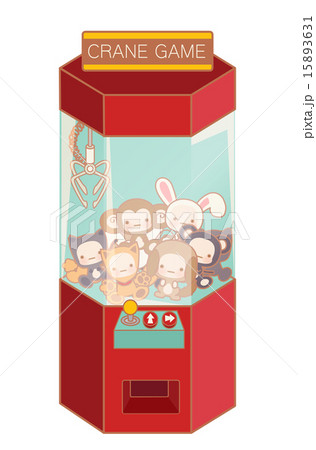 Crane game machine with cute doll and lovely toy Crane game machine with cute doll and lovely toy 15893631