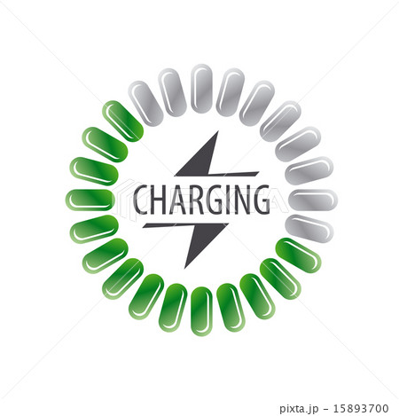 Round vector logo battery charging 15893700