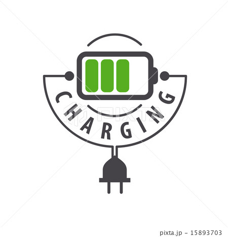 vector logo and the battery cable with plug 15893703