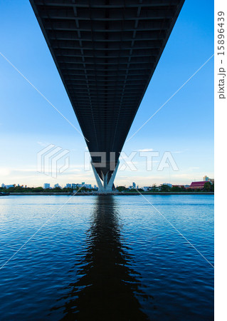 Bridge over a large river. Bridge over a large river. 15896439