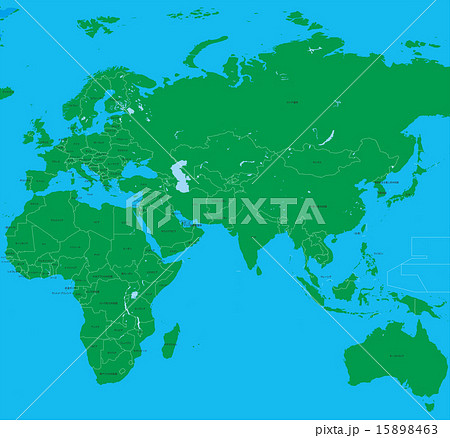 世界 地図 国名 入り 世界の国々 アジア