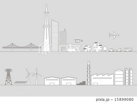 様々な建物と交通 15899080
