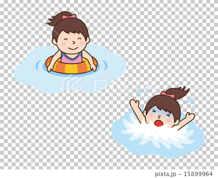 Girls in floating rings Drowning girls 15899964