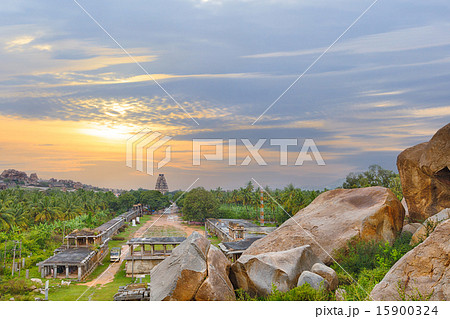 View of Hampi ancient hindu city View of Hampi ancient hindu city 15900324