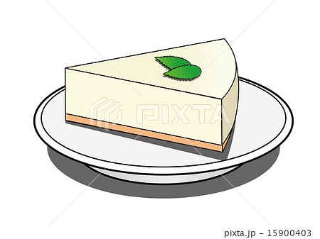 レアチーズケーキのイラスト素材