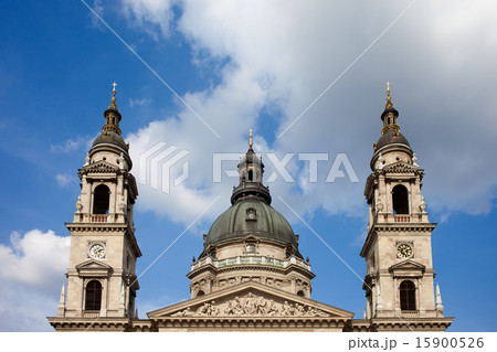 St. Stephen's Basilica Dome and Bell Towers 15900526