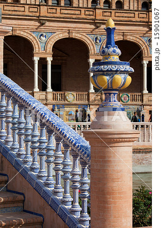Azulejo Glazed Balustrade and Finial Azulejo Glazed Balustrade and Finial 15901067